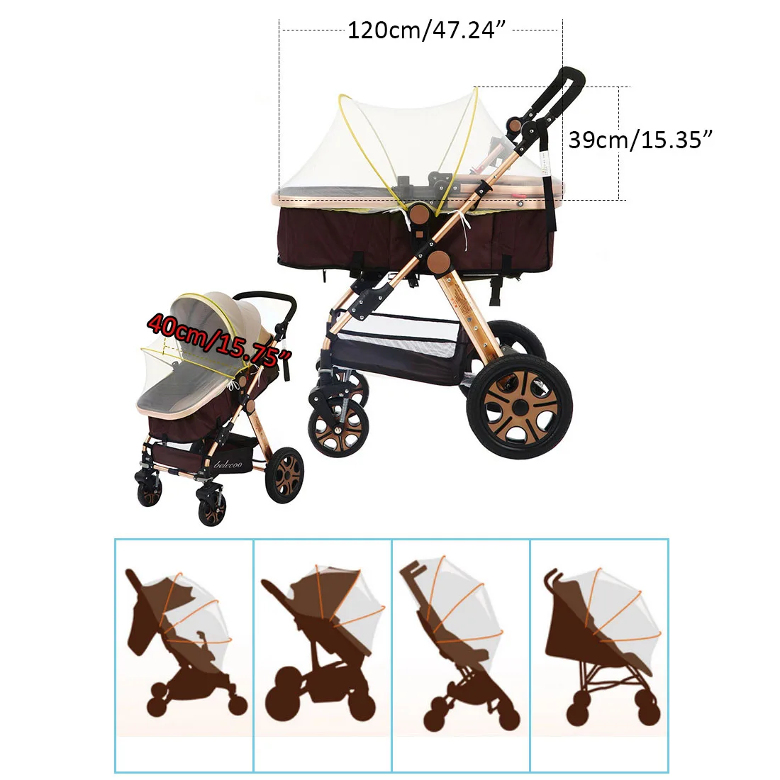 2019 Новая летняя детская противомоскитная сетка для коляски защита от насекомых