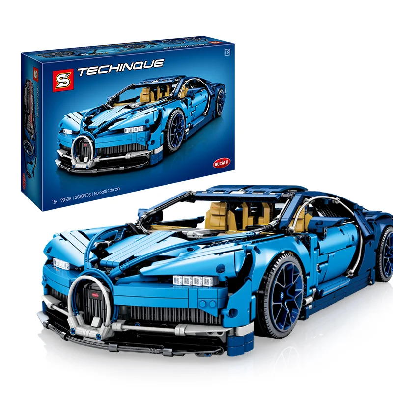 Гоночный автомобиль bugatting Набор техника серии (Sembo 7950A) игрушка chiron строительные