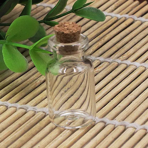 20 шт. маленькая Маленькая прозрачная пустая мини бутылочка из стекла для дрифта