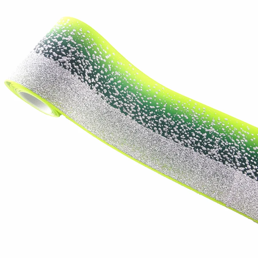 Блестящая серебряная фольга 3 дюйма 75 мм постепенно меняющая цвет печатная