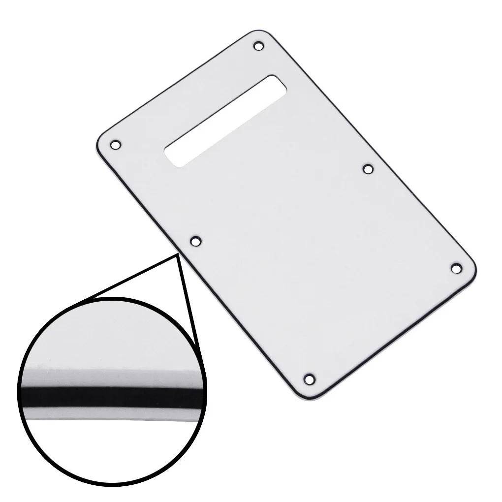 Новая задняя крышка для левой руки тремоло белая 3 слоя с винтами современных