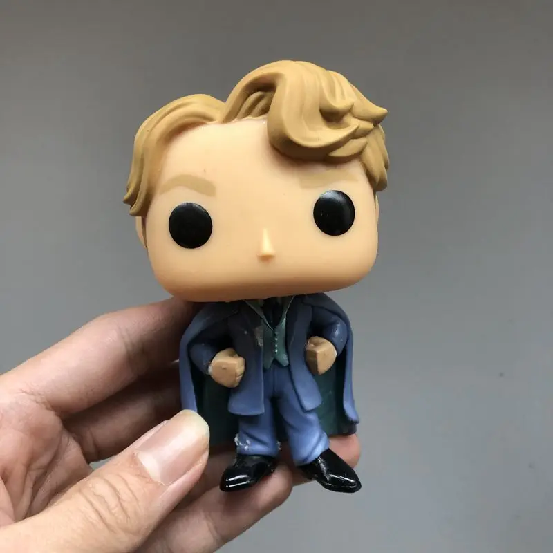 Funko POP Гарри Поттер Снейп, рубеус, луна, Добби, Драко Малфой, Седрик, Sirius, Невиль, Гермиона Свободные Фигурки игрушки - Цвет: Абрикос