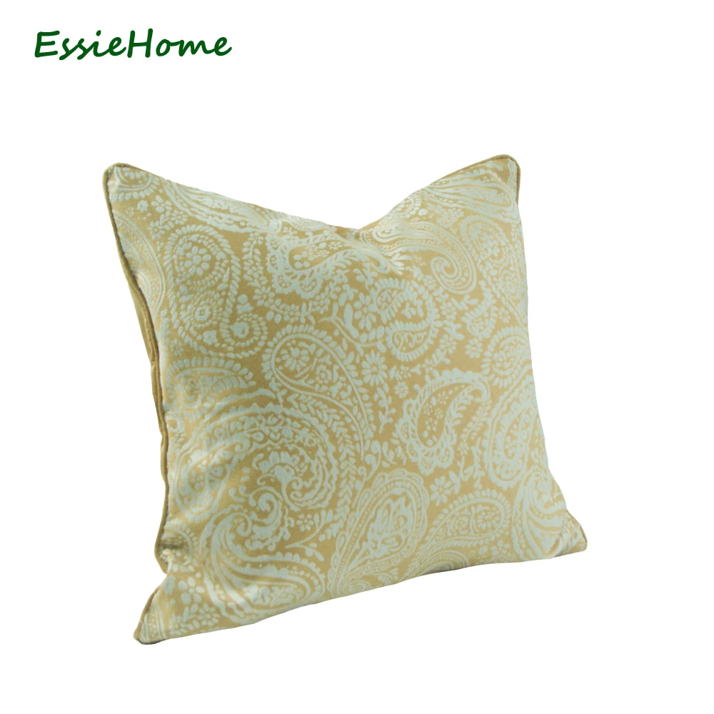 ESSIE HOME желтая наволочка для подушки Пейсли жаккардовая светло-желтая Подушка с