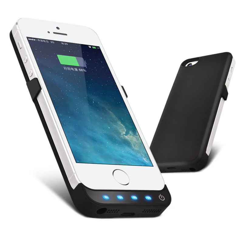 Goestime футляр новое поступление! Iphone5s питания чехол внешняя батарея резервного
