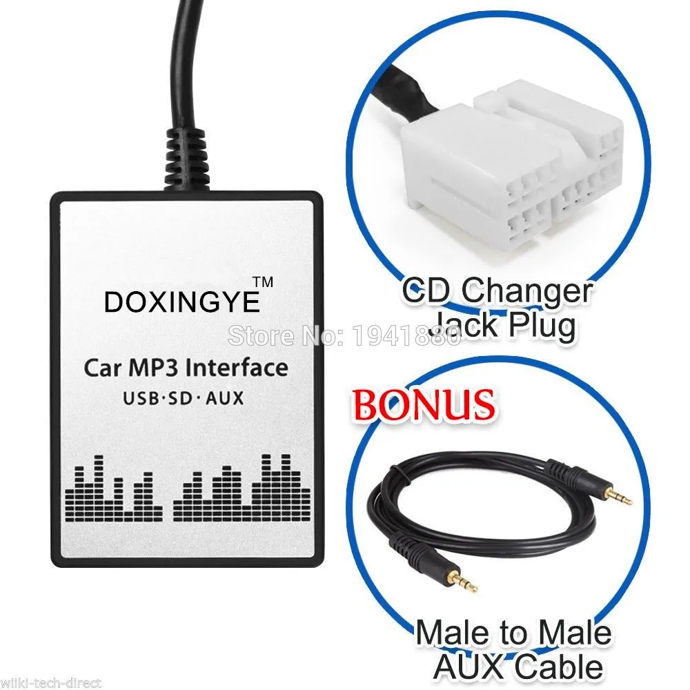 DOXINGYE, USB SD AUX Автомобильный mp3 плеер Музыка CD радио цифровой CD Changer адаптер для Suzuki Grand Vitara Liana Swift Splash