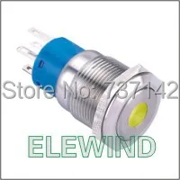 Кнопка ELEWIND 19 мм с точечной подсветкой (PM192F 11D/Y/12 В/с)|buttons buttons|button momentarybutton illuminated |