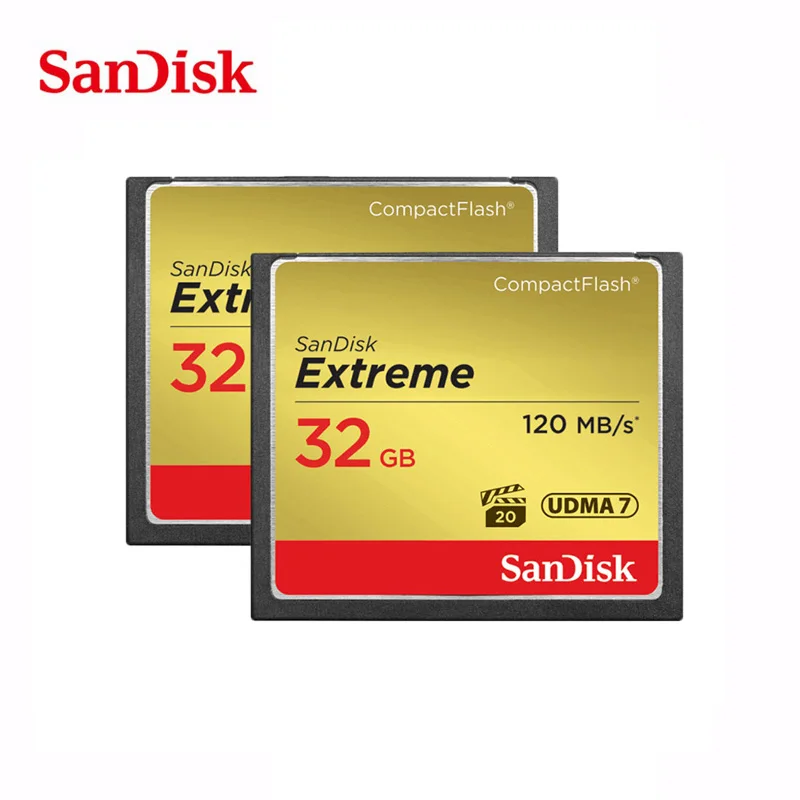 SanDisk Extreme Compact Flash card max120Mb/s 4K 32GB 64GB 128GB Class10 Memory Card Camera cartao de memoria | Компьютеры и офис