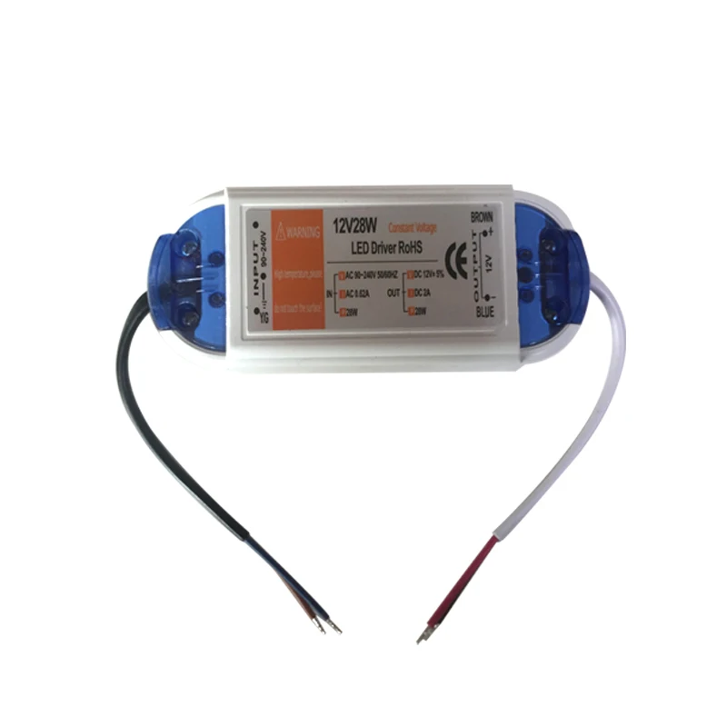 10 шт./лот DC12V Подача питания светодиоидному драйверу 28W адаптер освещение