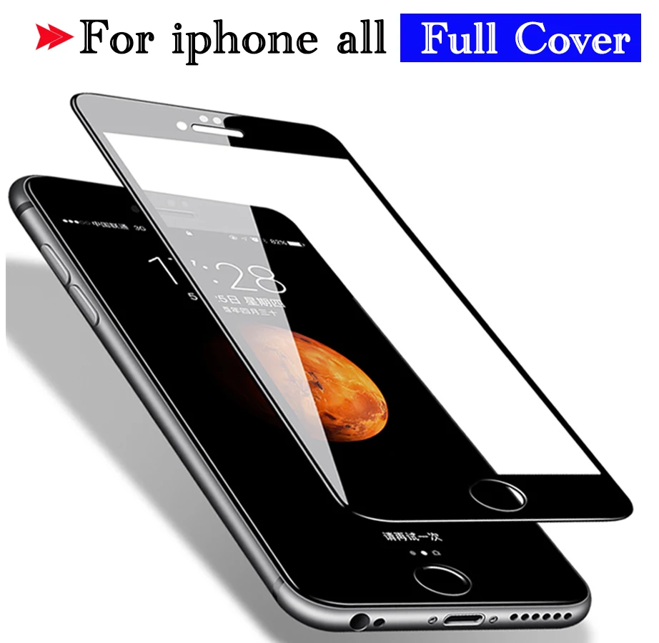 Защитное стекло на iphone 7 для 6 S 6s 8 plus X защитная пленка из закаленного стекла
