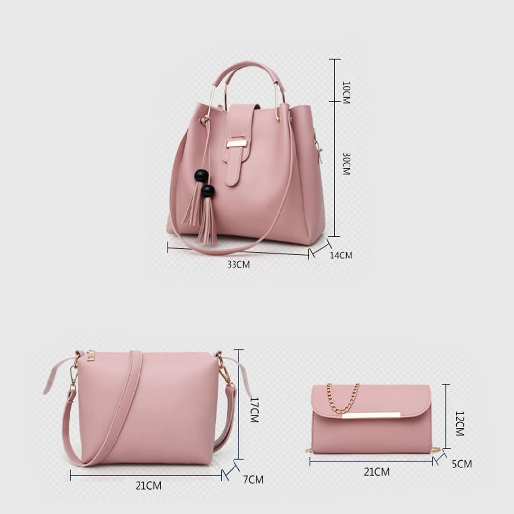 Новая мода 3 компл. Для женщин сумка кожаная Сумки высокое качество Baellerry