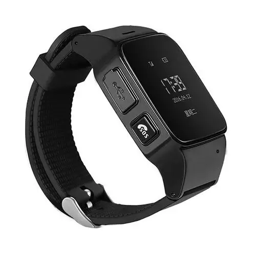 SMARCENT D99 дети старый человек gps трекер Android Смарт часы для карты SOS наручные часы GSM Wifi безопасность анти-потеря локатор часы для людей старшего возраста - Цвет: Черный