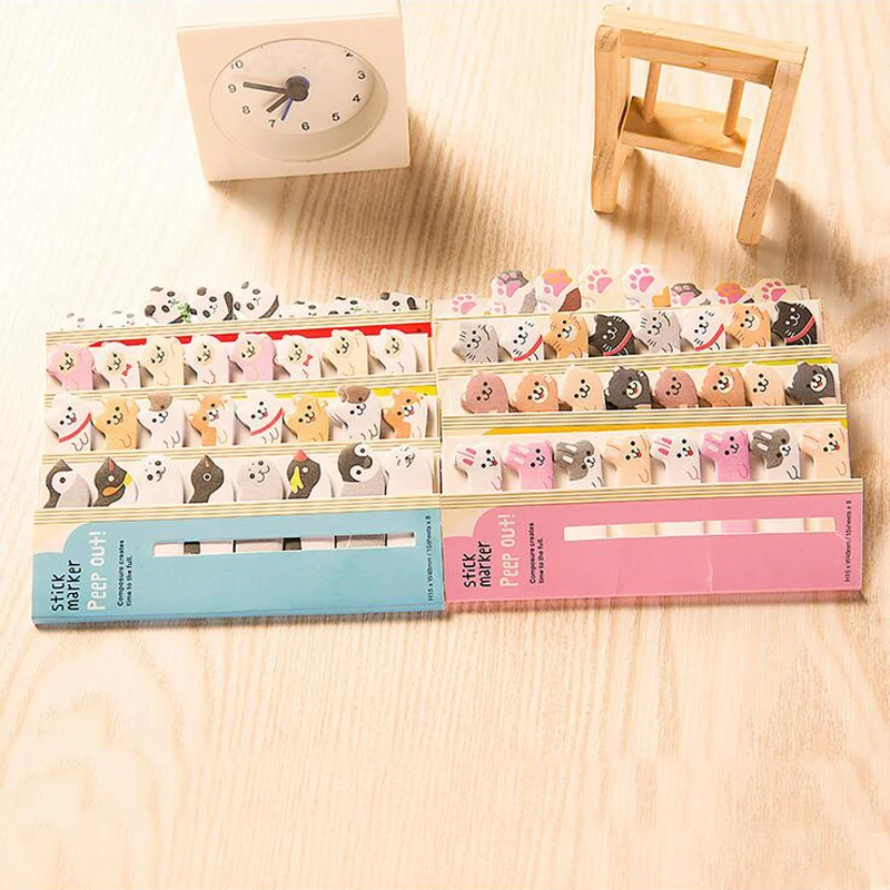 Мини милые животное панда из мультфильма кошка блокнот Скрапбукинг Sticky Notes Красивая Закладка страница флаги вкладка индекса бумажные наклейки-этикетки