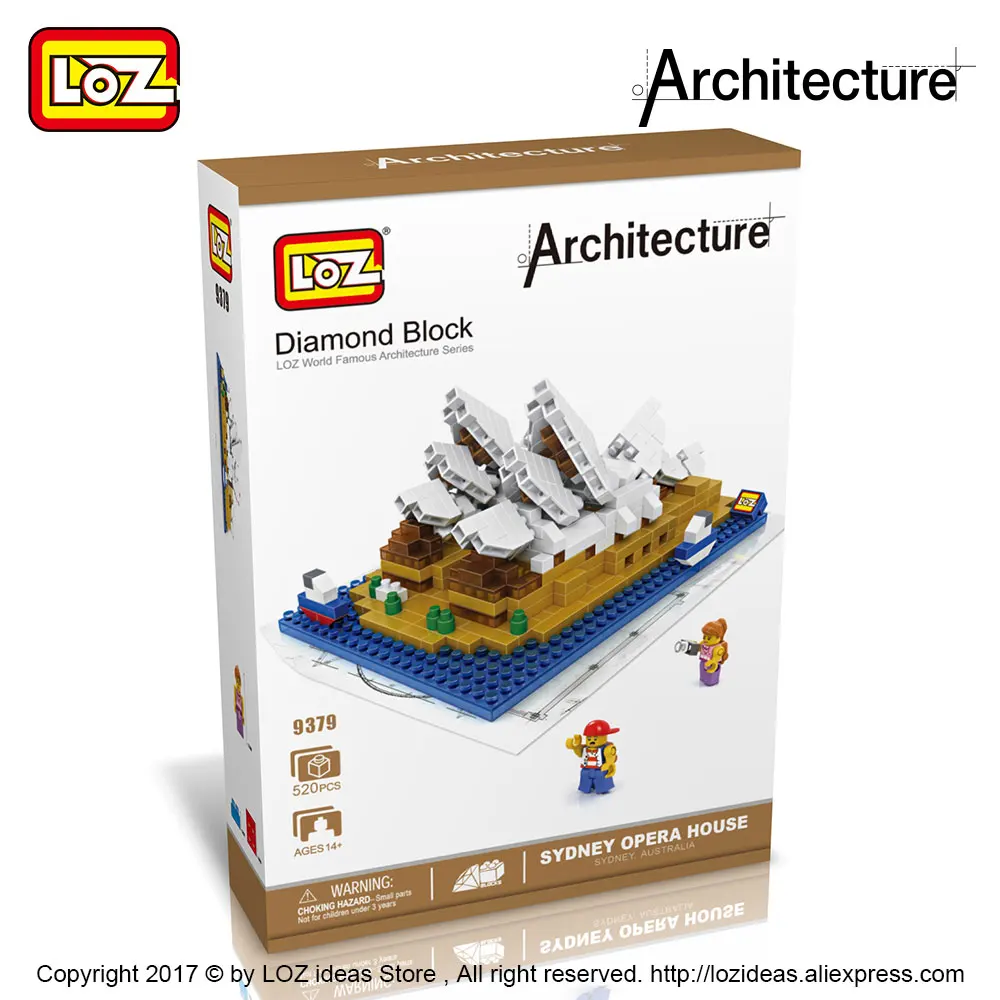 LOZ алмазные блоки Sydney Opera для дома мини архитектурные игрушки строительные город