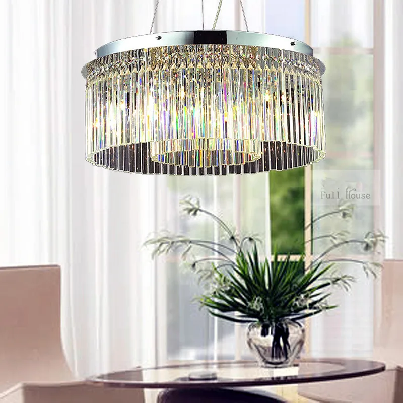 Новое прибытие Круглый подвесной хрустальный люстра Led Kitchen Lighting Светильник