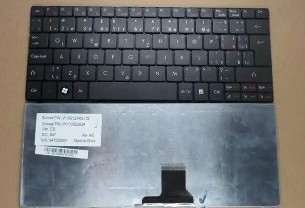 Новый Ноутбук клавиатура для Acer Aspire One 721 722 751 H 752 753 серии QWERTY