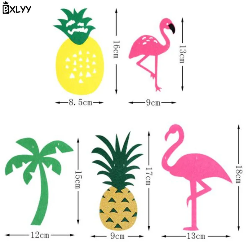 BXLYY Hot Flamingo Party Decoration Happy Birthday Banner Pull Flag Wreath Hawaiian Supplies New Year Home Decoration.7z | Дом и сад
