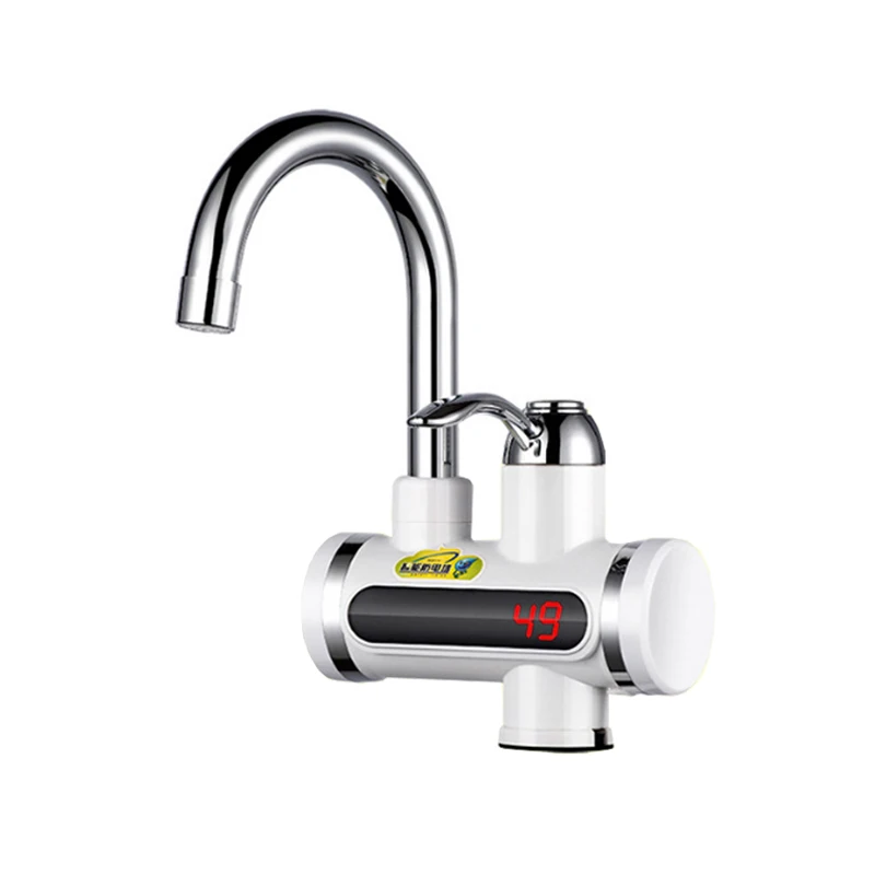 

3000W Instant Electric Water Heater Faucet Kitchen Tap Hot Water Heating Cold Faucet Tankless Instantaneous Water Heater EU Plug