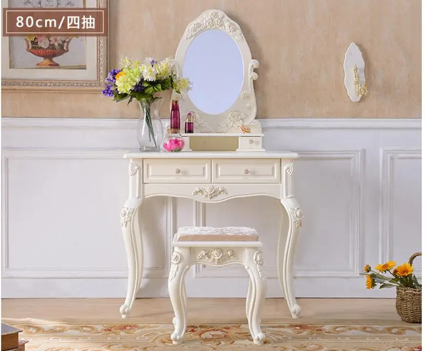 European dressing table bedroom modern minimalist dressing table small apartment variety 50/60/70/80 mini dressing table