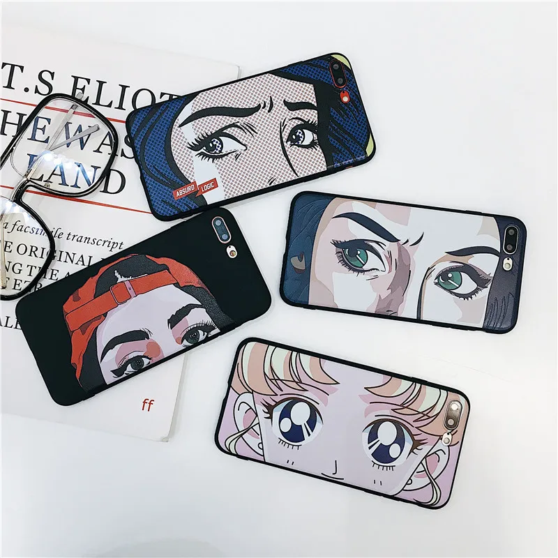 Для iphone х чехол для 8 7 Обложка Силиконовые Мягкий милый мультфильм телефона 6 6s