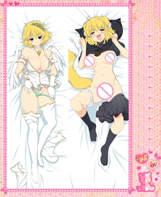 Двусторонний чехол для подушки Senran Kagura с мультипликационным принтом аниме