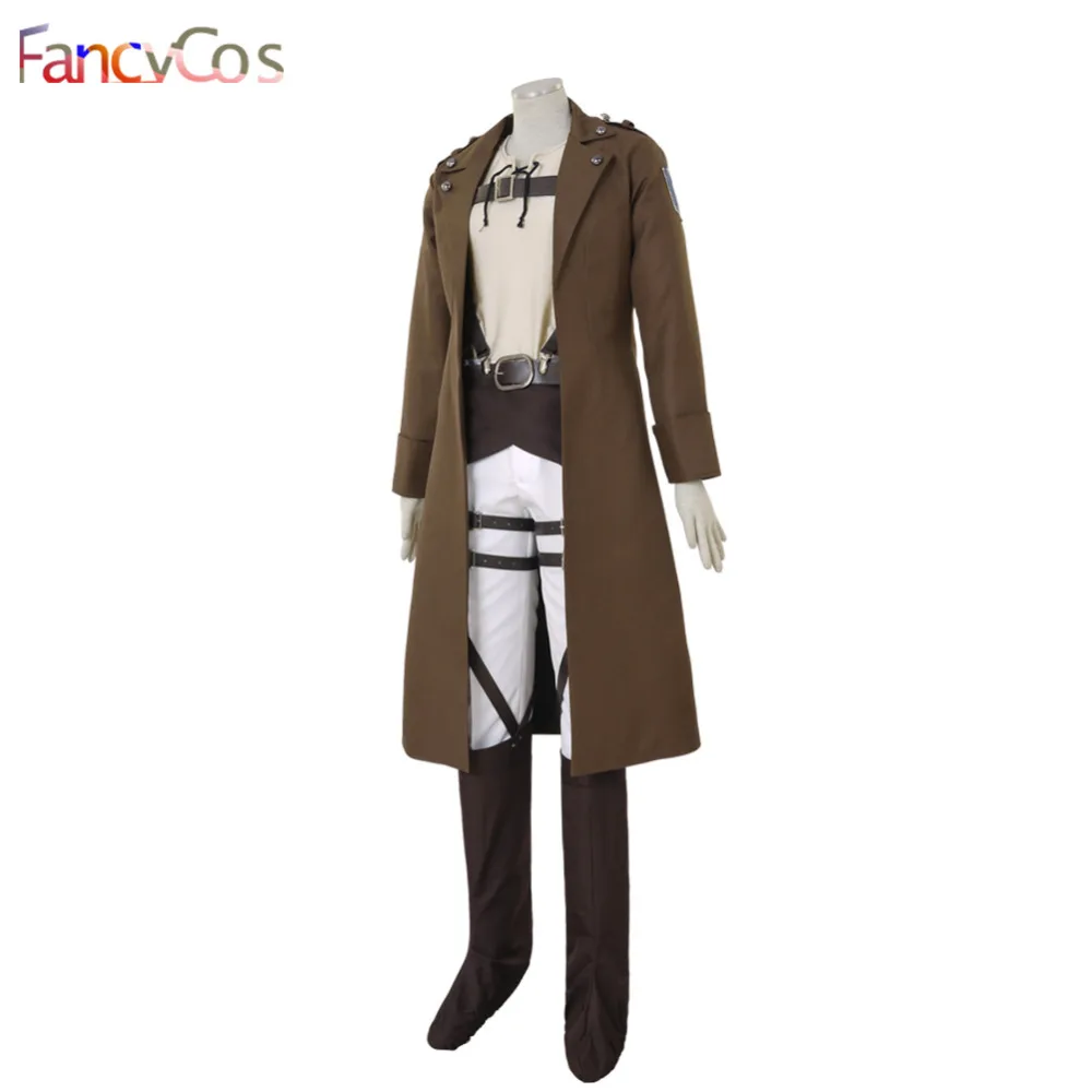 Хеллоуин атака на Титанов Shingeki no Kyojin Eren Jaeger корпус съемки кожаный косплей костюм игра японский