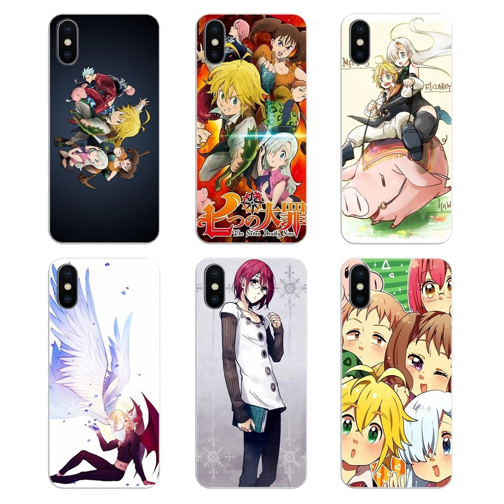 Чехлы для телефона Motorola Moto X4 E4 E5 G5 G5S G6 Z Z3 G3 C Play Plus Seven Deadly Sins Meliodas Elizabeth Liones King |