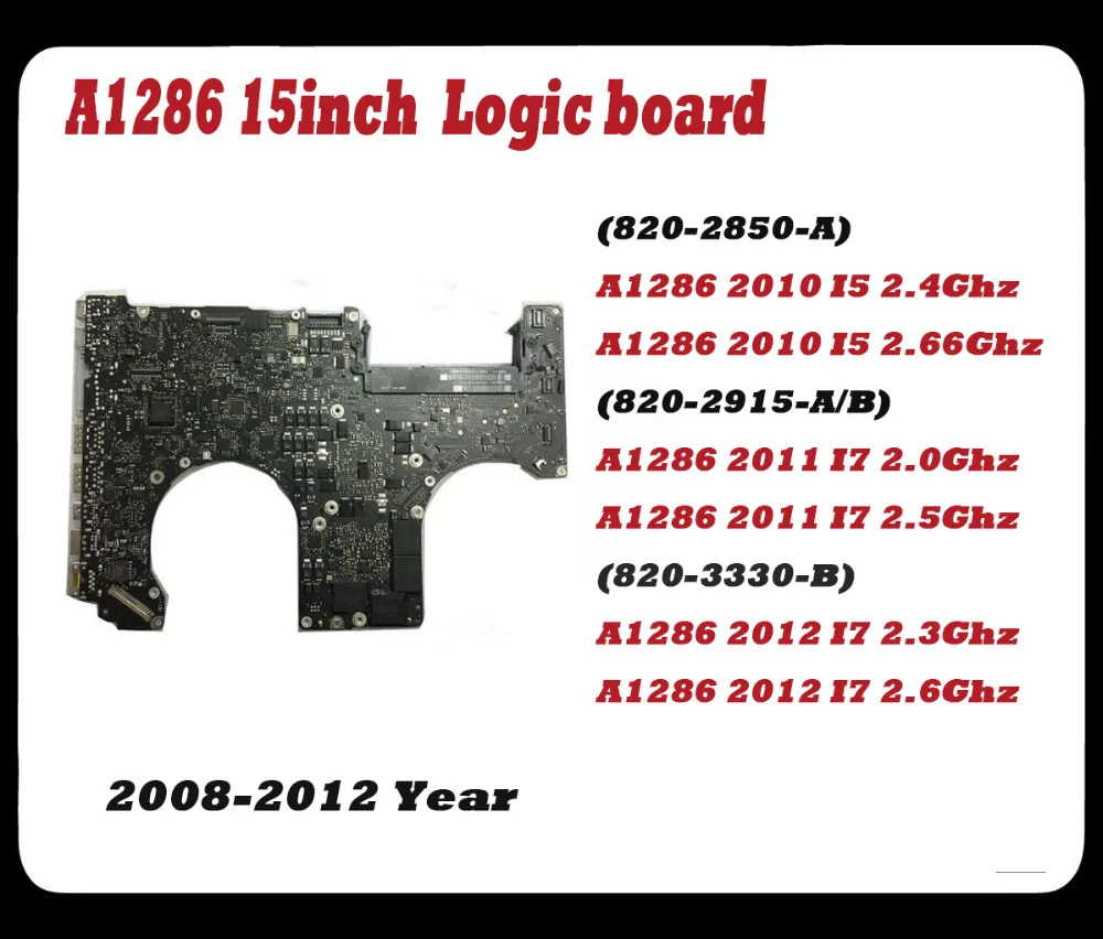 Протестированная материнская плата 100% рабочая для Macbook Pro 15 ''A1286 i7 2 66 Ghz 820 2850 A