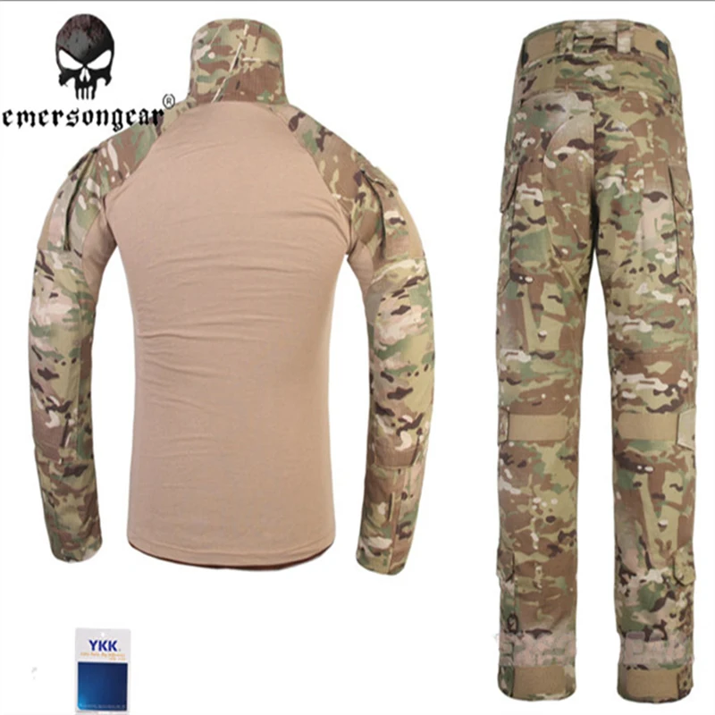 Женская камуфляжная тактическая Униформа EmersonGear длинные брюки и рубашка до