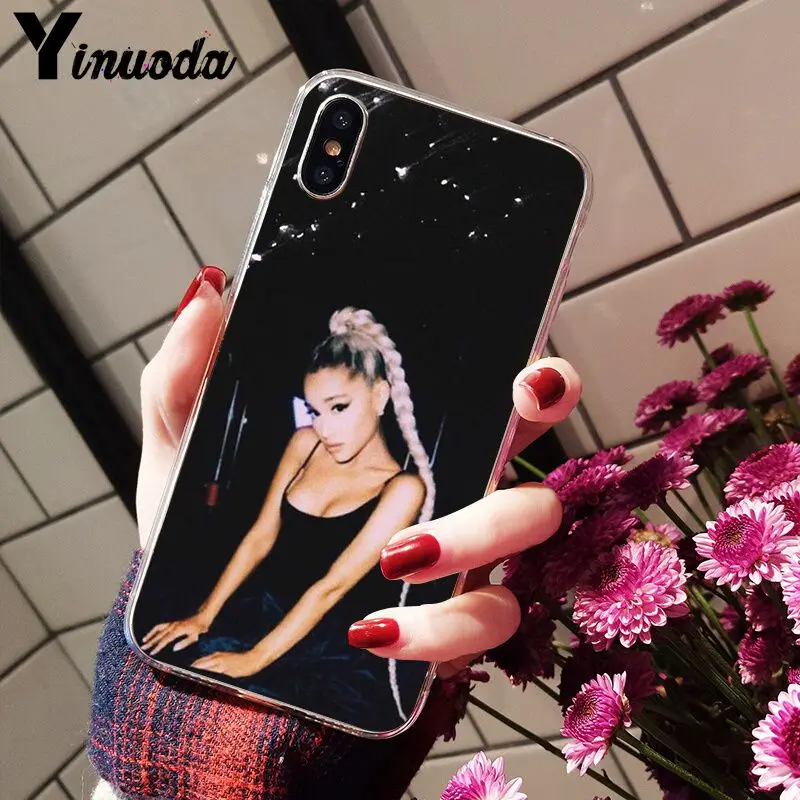 Yinuoda Ariana Grande AG Радужный подсластитель прозрачный мягкий чехол для телефона iPhone 8 7 6 6S Plus 5 5S SE XR X XS MAX Coque - Цвет: A11