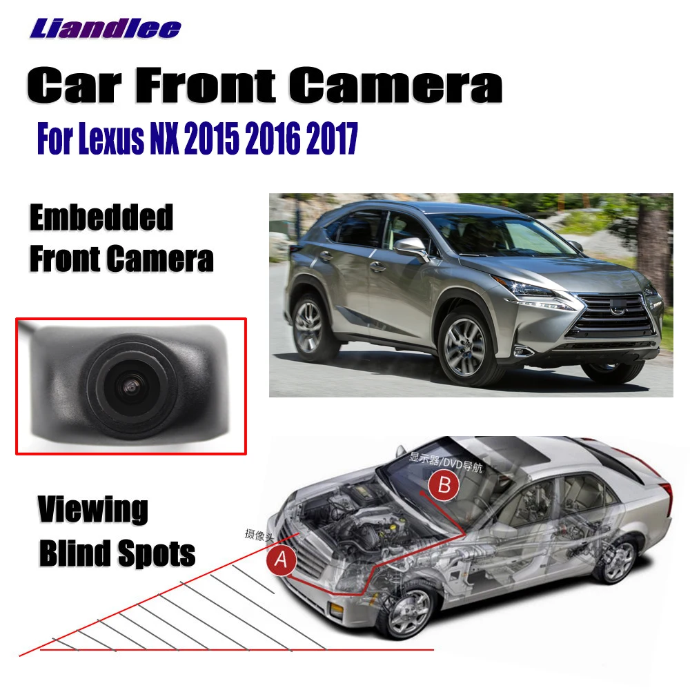 Liandlee Авто Автомобильная Камера Переднего Вида Логотип встроен для Lexus NX 2015 2016 2017
