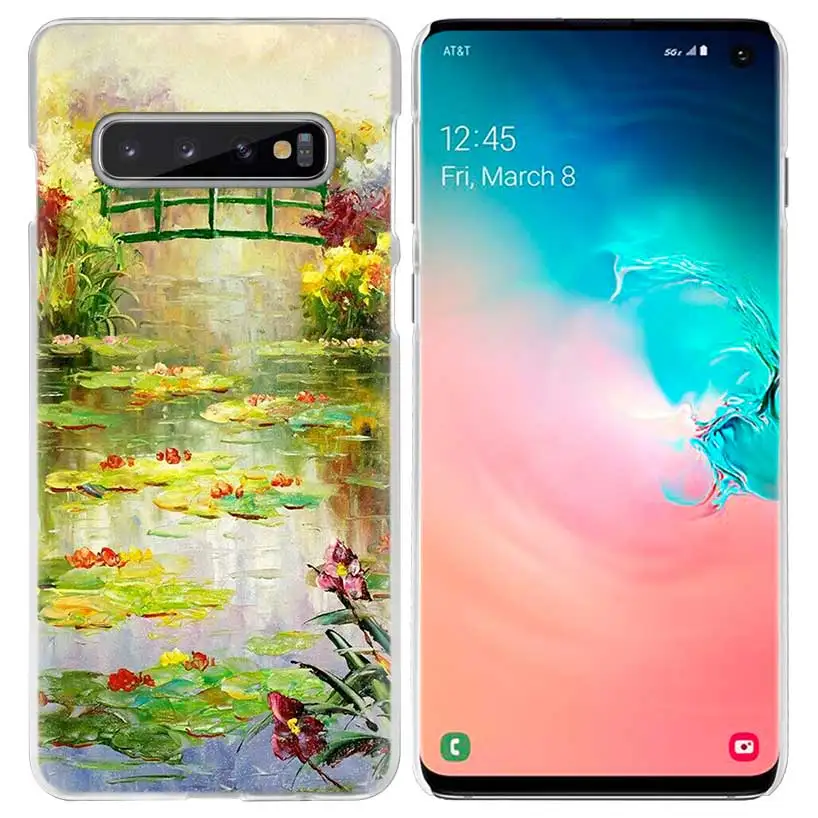 Ван Гог цветы ромашки чехол для samsung Galaxy S10 5G S10e S9 S8 M30 M20 M10 J4 J6 плюс J8 Note 8 9 прозрачный жесткий чехол для мобильного телефона