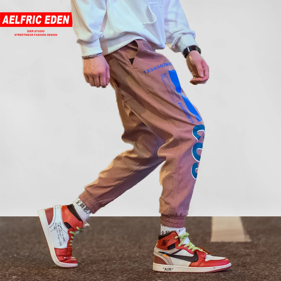Aelfric Eden Harajuku винтажные шаровары мужские 2018 Осенние повседневные джоггеры с