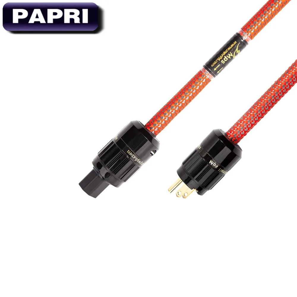 PAPRI C 380 AC HiFi 24K позолоченный разъем 99.9997% OFC кабель питания усиливает аудио шнур DVD CD