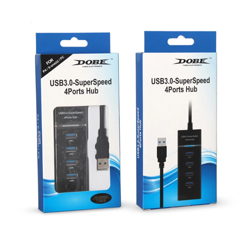 Высокое качество 4 в 1 черный USB 3 0/2 0 концентратор для PS4/PS4 тонкий высокоскоростной