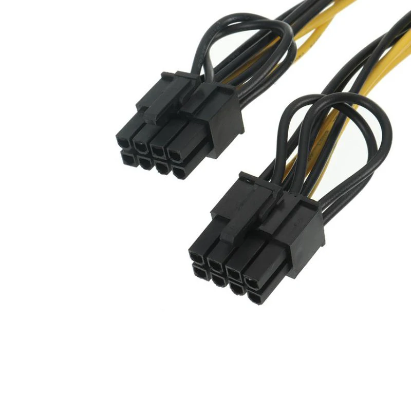 5 шт. GPU PCIe 8Pin к видеокарте двойной PCI E (6Pin + 2Pin) Источник питания 18AWG провод сплиттер