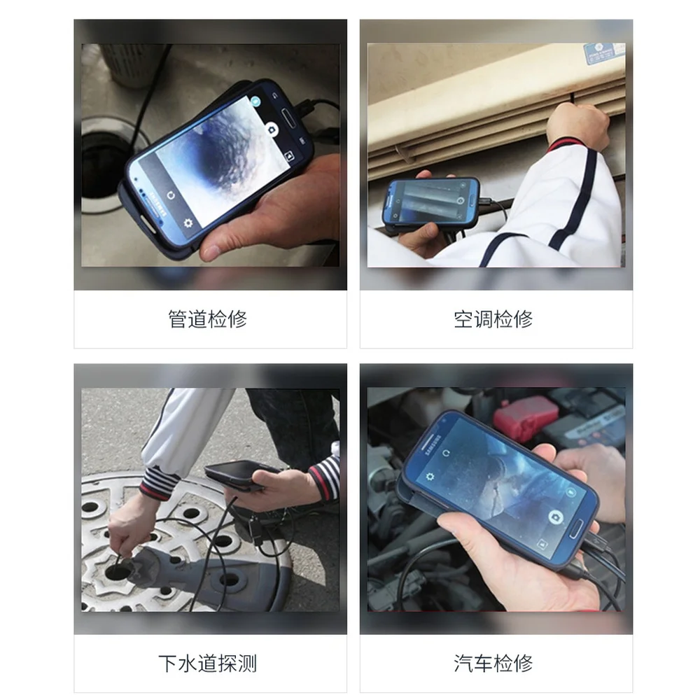 Новый без Wi Fi эндоскопа прямой Usb эндоскоп полу жесткая 2 м 3 5 720P HD 8 мм объектив для