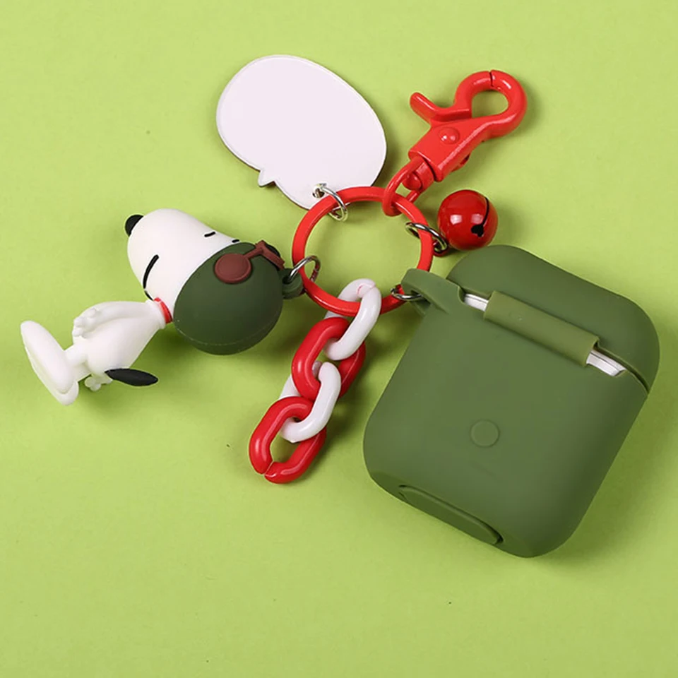 Силиконовый чехол с милой собачкой для Apple Airpods, аксессуары для беспроводных наушников Bluetooth, 1, 2, чехол, гарнитура, наушники, защитный чехол, сумка