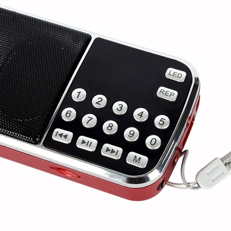 L-088AM fm-радио портативный цифровой радио стерео мини-динамик плеера с карты памяти