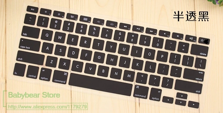 black Настольный ПК аксессуар для Apple Bluetooth беспроводной keybord MC184CH A1314 IMAC G6 IMC клавиатура протектор США английская версия - Цвет: black
