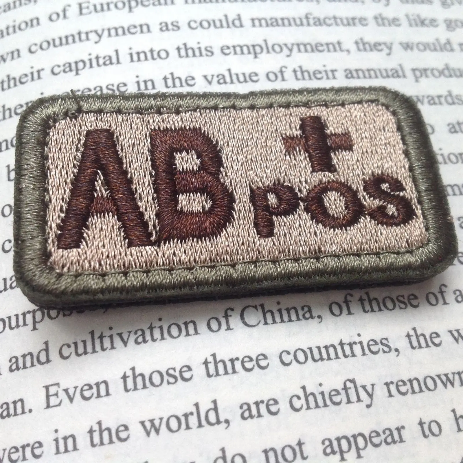 AB + POS (положительный) Тип крови открытый аварийное распознавание крючок для