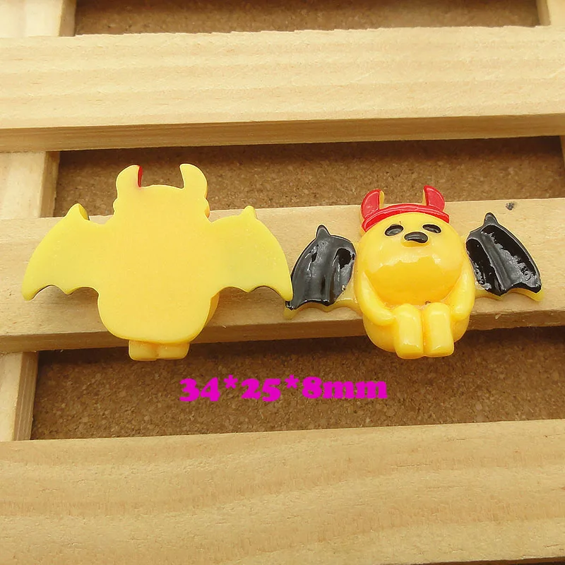 10 шт./лот каучуковая имитация с плоской задней стороной мультяшная Хеллоуин