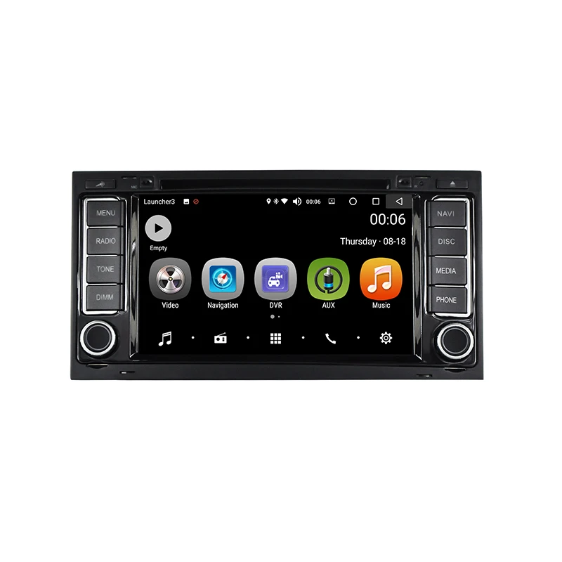 Автомобильный DVD плеер стерео радио Android 8 0 Bluetooth 7 дюймов сенсорный экран 4 Гб/32 ГБ