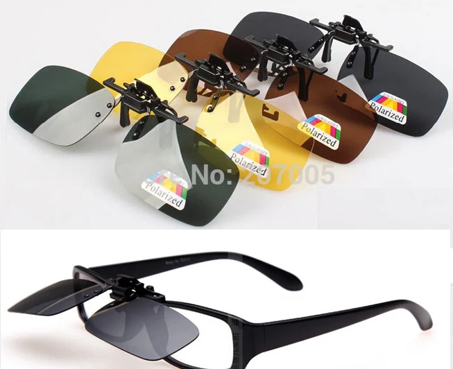 Лидер продаж поляризованные солнцезащитные очки на клипсе для вождения днем и