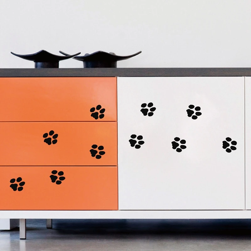 

10 pcs small 2x3cm cute Animal Paw Prints Sticker , Pet Love Paw Print Decals For Laptop / Glass /Cell