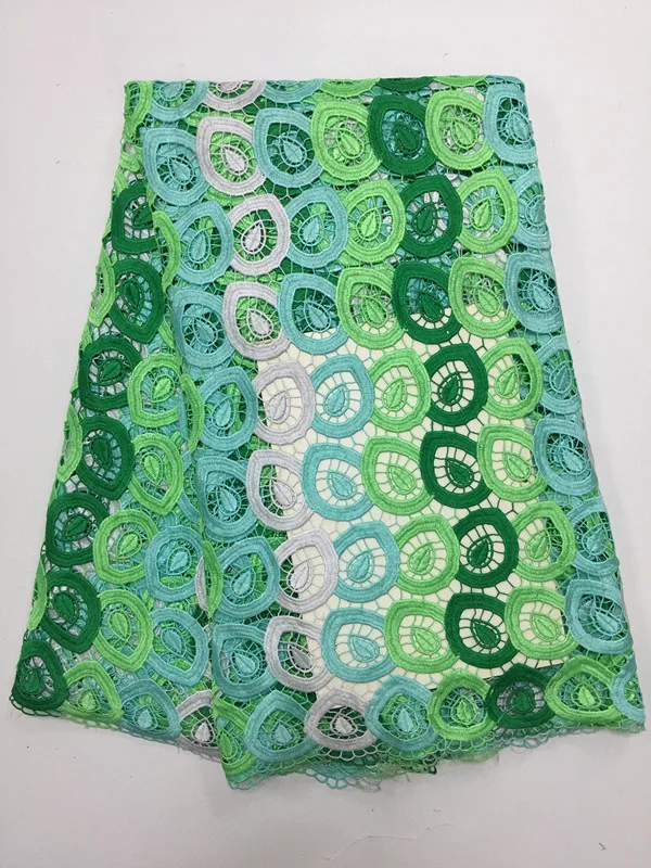Embroidery guipure African water soluble lace fabric for wedding dress high quality swiss voile cord 5y/lot L50025H | Дом и сад