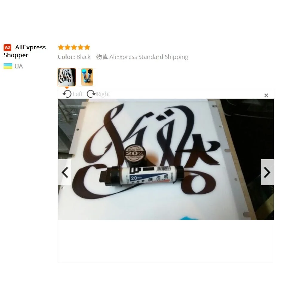 20 мм большая маркерная ручка постер для рекламы бумаги металла кожи стекла