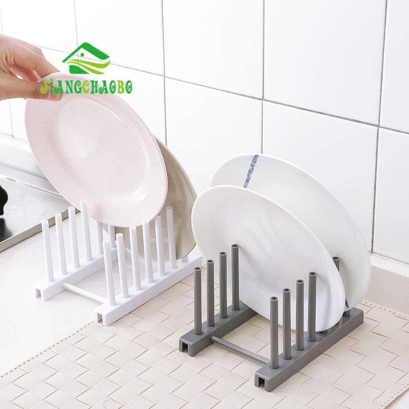 Пластиковый стеллаж для чаш и сковородок JiangChaoBo кухонные принадлежности