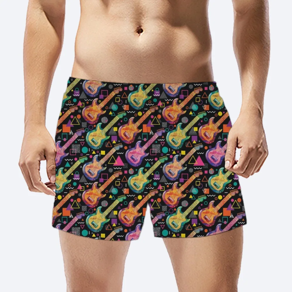 FORUDESIGNS/электрогитары с принтом героями мультфильмов для мужчин Quick Dry мужские