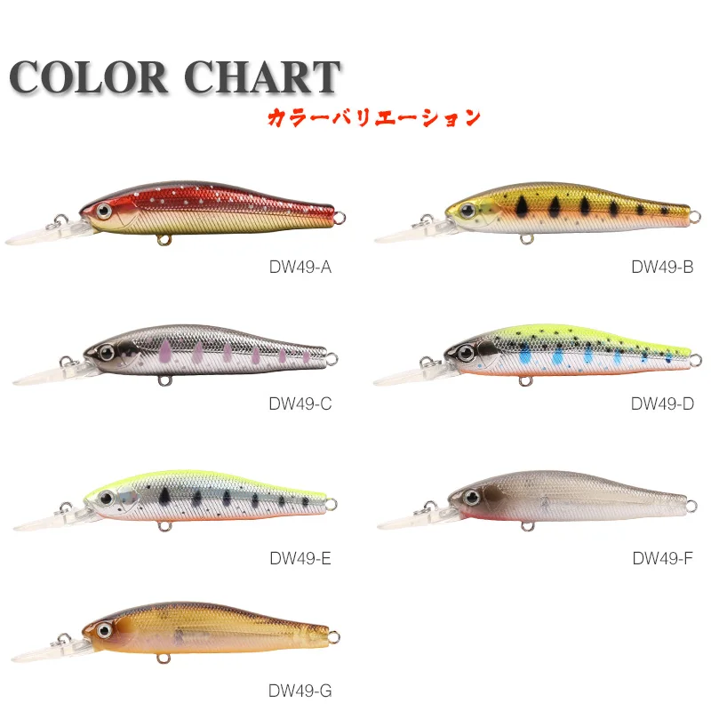 Приманка рыболовная подвесная Le Fish TSURINOYA 65 мм 5 г с 3D глазами|artificial bait fishing|bait fishlure