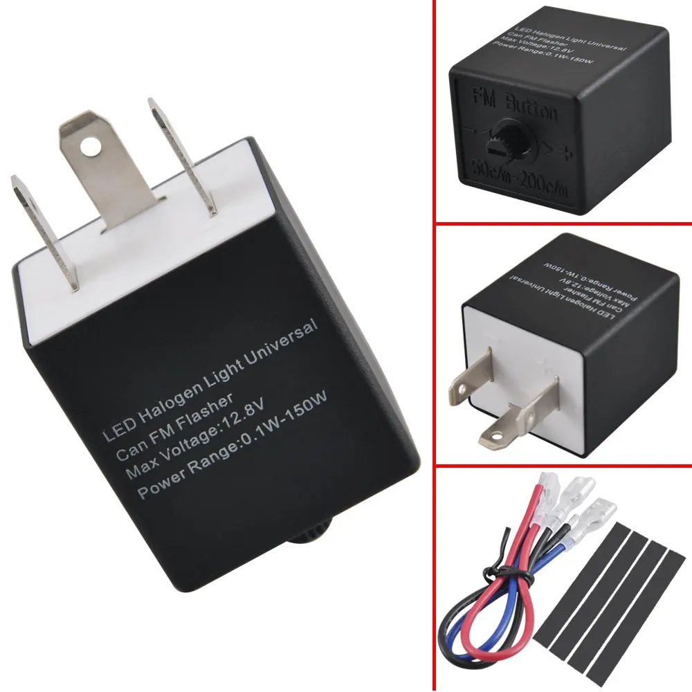 2xHighway Switchback Driving Crash Bar Light + Turn Signal Controller Adjustable LED Flasher Relay Fits For Harley |